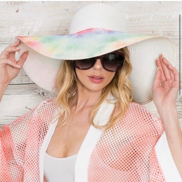 Seaside brights floppy tie dyed hat - Picture 5 of 6